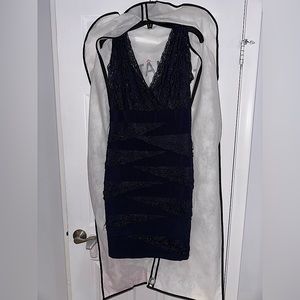 Navy blue Le Chateau fitted dress